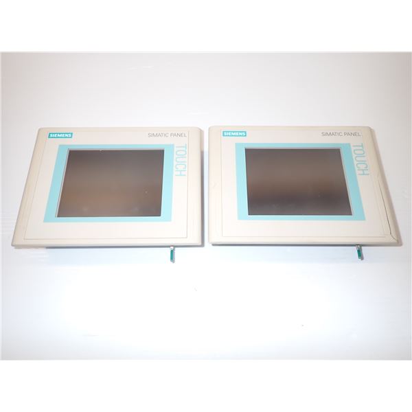 (2) Siemens #6AV6 642-0BA01-1AX1 TP177B PN/DP-6 CSTN Screens