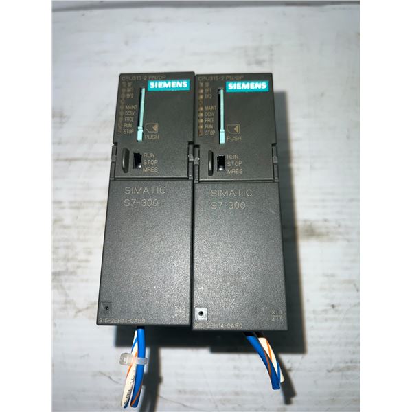 (2) Siemens #6ES7 315-2EH14-0AB0 SIMATIC S7 Modules CPU315-2 PN/DP