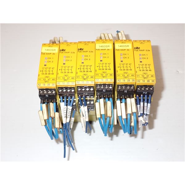 Lot of (6) Pilz #PZE X4VP 0,5/24VDC 4 n/0 fix Modules