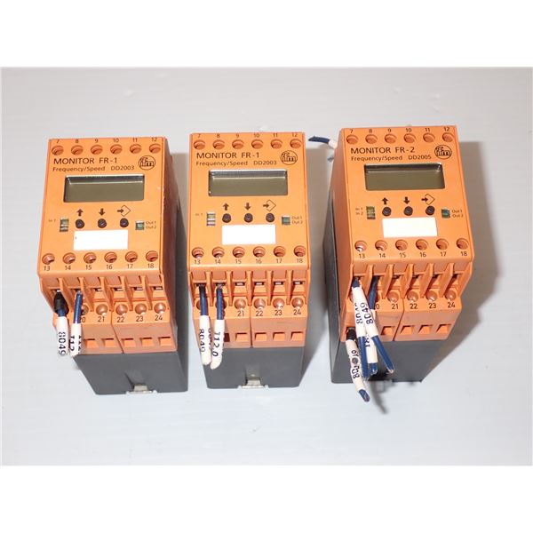 (3) IFM #DD2003 & #DD205 Frequency Speed Monitors