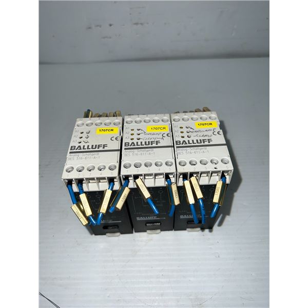 Lot of (3) Balluff #BES 516-611-A-1 Analog Switching Devices