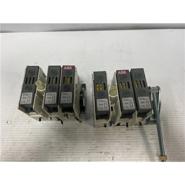 Lot of ABB Fuse Holders w/Fuses