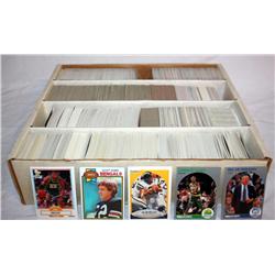 Box of Misc. Football and Basketball Cards