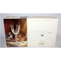 Constance Fine French Crystal - 3 Goblets, 1 Glass
