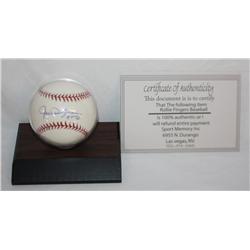 Rollie Fingers Signed Baseball w/ COA