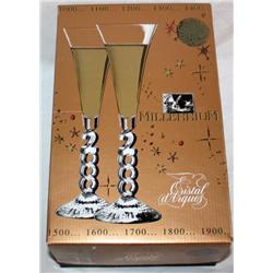 2 Millennium French Crystal Stemware