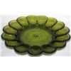 Image 2 : Iredescent Lime Carnival Glass Tray