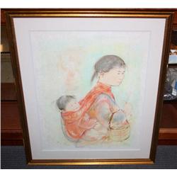Framed Signed and Numbered Seriograph by Hibel