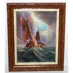 Framed Oil on Canvas