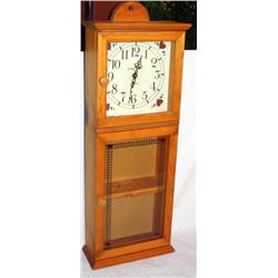 Sunset Time Wall Clock w/ 2 Display Shelves