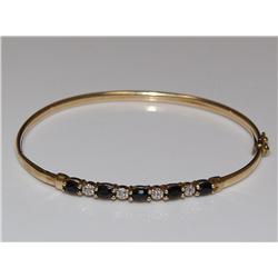 2.00 AAA Cashmere Sapphire & Diamonds Bangle Brace