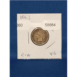 1863 Indian Head Penny