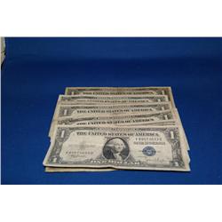 10 $1 Silver Certificates