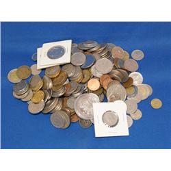 Huge Lot Of Misc Foreign Coins