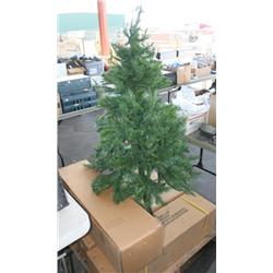 Pallet Lot of Six Small Christmas Trees