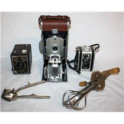 Box Lot of Misc. Cameras & etc.