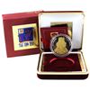 Image 1 : Chinese Fine Silver Coin with Gold Plating Encapsulated in Box with COA. Made by Oro Mio Company (Ta