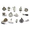 Image 1 : Group Lot of 15x Miscellaneous Sterling Silver Charms of All Different Designs. 15pcs