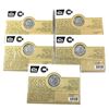 Image 2 : 5x 2014 United Kingdom Outbreak of WWI Centenary 1/2oz Fine Silver Coins in Royal Mint Cards. 5pcs (