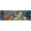 Image 2 : Antique gilt framed original still-life watercolour painting of pears, pineapple and grape baskets, 