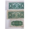 Image 2 : Two Bank of Canada $1 bills dated 1937 and a Dominion of Canada 25 cent dated 1900