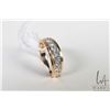 Image 1 : Gent's 10kt yellow gold and diamond ring, set with .95ct round brilliant cut white diamonds. Retail 