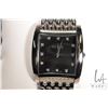 Image 2 : New/ old stock Swiss made Gent's Wittnauer wrist watch with black geometric dial and crystal jewel n