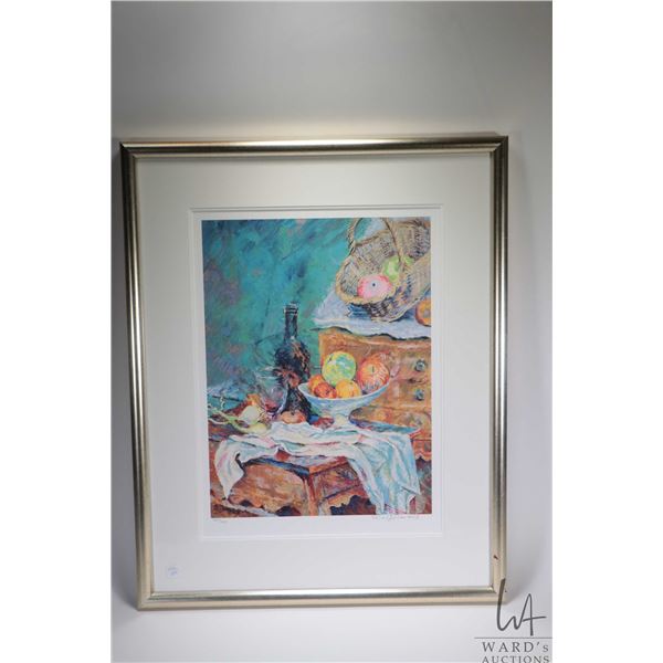 Framed limited edition still-life print pencil signed Rolf Harris ( 1960's Australian entertainer) a