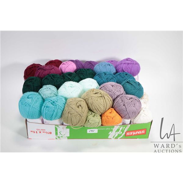 Large selection of wool/ yarn including twenty three balls of Knit Picks 100 gram Sports Weight No. 