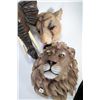 Image 2 : Three modern decor, wall mount 3D animal heads including resin male lion head 16" X 12" and female l