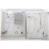 Image 1 : Nine sterling silver necklaces with pendants including tinkerbell, small square with genuine diamond