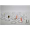 Image 1 : Eight signed Webb Corbett hand cut English crystal claret glasses 4" in height and one taller 4.5". 