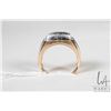 Image 3 : Gent's yellow and white gold diamond ring, set with 1.00ct of round brilliant cut white diamonds. Re
