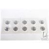 Image 1 : Ten Canadian fine silver $5 coins, each one ounce and dated 2006 in sealed packaging