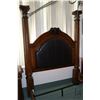 Image 2 : Large contemporary four poster bed with padded headboard to fit queen sized bed