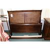 Image 1 : Modern double sized sleigh bed with headboard, footboard and rails