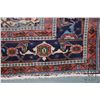 Image 2 : 100% Iranian wool carpet "Ardebil" with center medallion, muted red background, multiple borders and