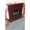 Image 1 : Foyer Model NDF-64MB-1 electric fireplace with surrounding mantle, working at time of cataloguing, n