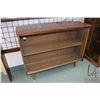 Image 1 : 1960's retro curio/book cabinet with sliding glass doors, 42" wide, 12" deep and 34" in height