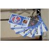 Image 3 : New old stock NHL (NHLPA) key chains circa 1983 including four package of 60 Winnipeg Jets and four 