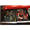 Image 2 : Craftsman 22 drawer rolling cabinet with contents including screwdrivers, pliers, hammers, sockets, 