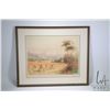 Image 1 : Vintage framed print titled "Harvesting North Wales"