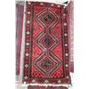 Image 1 : Vintage wool area carpet with triple medallions, red backgrounds and highlights of cream, black etc.