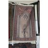 Image 1 : Vintage wool prayer rug with taupe background, 25" X 39"