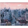 Image 2 : Framed original oil on board painting of a Parisian street scene by artist Michel Delacroix, note: a