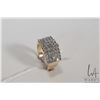 Image 1 : Ladies 10kt yellow gold ring set with 1.00ct of brilliant cut white diamonds, sized 6.75. Retail rep