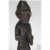 Image 8 : Two antique hand carved wooden African Mossi figures including 12" figure and a 10 1/2"