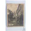 Image 2 : Antique framed original pencil and charcoal drawing "The Castle Garth, New Castle 1888" initialed in