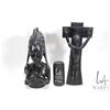 Image 1 : Two antique ebony figural carvings, each approximately 14"