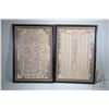 Image 1 : Two vintage framed herb charts including "Medicinal Herbs" and "Culinary Herb and Spice Chart" both 